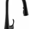 Outlet 🌟 KOHLER Simplice® Single Handle Pull Down Kitchen Faucet with Three-Function Spray, Magnetic Docking and Sweep Spray Technology in Matte Black 🎉 -Kitchen and bathroom Sale Query 10