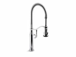New 😀 KOHLER Tournant™ Single Handle Pull Down Semi-Professional Kitchen Faucet with Three-Function Spray, Magnetic Docking, Sweep Spray and BerrySoft Technology in Polished Chrome 🤩