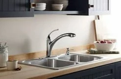 Outlet ✨ KOHLER Forte® Single Handle Pull Out Kitchen Faucet with Two-Function Spray and MasterClean Technology in Vibrant® Stainless 🔔 -Kitchen and bathroom Sale Query 125