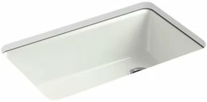 Budget 🔔 KOHLER Riverby® 33 x 22 in. 5 Hole Cast Iron Single Bowl Undermount Kitchen Sink in Dune 👍 3 Budget 🔔 KOHLER Riverby® 33 x 22 in. 5 Hole Cast Iron Single Bowl Undermount Kitchen Sink in Dune 👍
