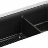 Budget 🥰 KOHLER Cairn® 33-1/2 x 18-5/16 in. No-Hole Composite Double Bowl Undermount Kitchen Sink in Matte Black 🎁 -Kitchen and bathroom Sale Query 170