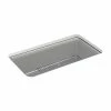 Outlet ✔️ KOHLER Cairn® 33-1/2 x 18-5/16 in. No Hole Composite Single Bowl Undermount Kitchen Sink in Matte Grey 🎁 -Kitchen and bathroom Sale Query 182