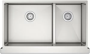 Cheapest ⭐ KOHLER Strive® 35-1/2 x 21-1/4 in. Stainless Steel Double Bowl Farmhouse Kitchen Sink with Smart Divide and SilentShield Sound Dampening - Includes Bottom Sink Rack ⭐ 3 Cheapest ⭐ KOHLER Strive® 35-1/2 x 21-1/4 in. Stainless Steel Double Bowl Farmhouse Kitchen Sink with Smart Divide and SilentShield Sound Dampening - Includes Bottom Sink Rack ⭐
