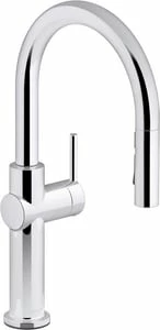 Best Sale 🥰 KOHLER Crue™ Single Handle Pull Down Kitchen Faucet in Polished Chrome 🛒