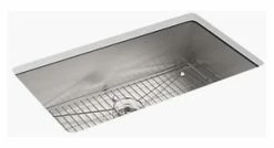 Wholesale 🎁 KOHLER Vault™ 33 x 22 in. 4-Hole Stainless Steel Single Bowl Dual Mount Kitchen Sink with Sound Dampening ⌛