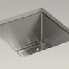 Budget 👍 KOHLER Strive™ 15 x 15 in. Single Basin Undermount 16-Gauge Stainless Steel Bar Sink with Basin Rack and SilentShield Sound Dampening 🌟 1 Budget 👍 KOHLER Strive™ 15 x 15 in. Single Basin Undermount 16-Gauge Stainless Steel Bar Sink with Basin Rack and SilentShield Sound Dampening 🌟 -Kitchen and bathroom Sale Query 248
