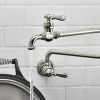 Budget 😀 KOHLER Artifacts® Two Handle Lever Handle Pot Filler in Vibrant Polished Nickel ✨ -Kitchen and bathroom Sale Query 253