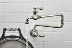 Budget 😀 KOHLER Artifacts® Two Handle Lever Handle Pot Filler in Vibrant Polished Nickel ✨