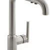 Budget ✨ KOHLER Purist® Single Handle Pull Out Kitchen Faucet with Three-Function Spray and MasterClean Technology in Vibrant® Stainless 🛒 -Kitchen and bathroom Sale Query 265
