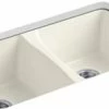 Best Sale 😀 KOHLER Deerfield® 33 x 22 in. 5 Hole Cast Iron Double Bowl Undermount Kitchen Sink in Biscuit 🎁 2 Best Sale 😀 KOHLER Deerfield® 33 x 22 in. 5 Hole Cast Iron Double Bowl Undermount Kitchen Sink in Biscuit 🎁 -Kitchen and bathroom Sale Query 271