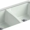 Brand new ⭐ KOHLER Deerfield® 33 x 22 in. 5 Hole Cast Iron Double Bowl Undermount Kitchen Sink in Sea Salt™ 🧨 1 Brand new ⭐ KOHLER Deerfield® 33 x 22 in. 5 Hole Cast Iron Double Bowl Undermount Kitchen Sink in Sea Salt™ 🧨 -Kitchen and bathroom Sale Query 272