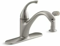 Wholesale 🛒 KOHLER Forte® Single Handle Kitchen Faucet in Vibrant® Brushed Nickel ⭐