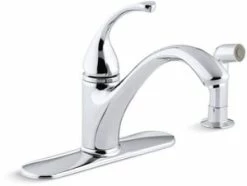 Best reviews of 🎉 KOHLER Forte® Single Handle Kitchen Faucet with Side Spray in Polished Chrome ❤️