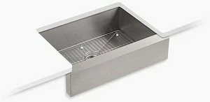 New 🧨 KOHLER Vault™ 29-1/2 x 21-1/4 in. No Hole Stainless Steel Single Bowl Undermount Kitchen Sink 👍 3 New 🧨 KOHLER Vault™ 29-1/2 x 21-1/4 in. No Hole Stainless Steel Single Bowl Undermount Kitchen Sink 👍