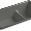 Top 10 🔔 KOHLER Iron/Tones® 33 x 18-3/4 in. No Hole Cast Iron Double Bowl Dual Mount Kitchen Sink in Thunder™ Grey 🎁 2 Top 10 🔔 KOHLER Iron/Tones® 33 x 18-3/4 in. No Hole Cast Iron Double Bowl Dual Mount Kitchen Sink in Thunder™ Grey 🎁 -Kitchen and bathroom Sale Query 283
