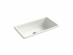 Best reviews of 🔥 KOHLER Iron/Tones® 33 x 18-3/4 in. No-Hole Cast Iron Single Bowl Dual Mount Kitchen Sink in Dune 🔥