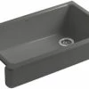 Best Pirce 🔥 KOHLER Whitehaven® 35-1/2 x 21-9/16 in. Cast Iron Single Bowl Farmhouse Kitchen Sink with Short Apron in Thunder™ Grey 💯 2 Best Pirce 🔥 KOHLER Whitehaven® 35-1/2 x 21-9/16 in. Cast Iron Single Bowl Farmhouse Kitchen Sink with Short Apron in Thunder™ Grey 💯 -Kitchen and bathroom Sale Query 31