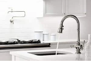 Cheap 🎉 KOHLER Artifacts® Single Handle Pull Down Kitchen Faucet with Three-Function Spray, Magnetic Docking and Sweep Spray Technology in Vibrant® Polished Nickel 🎁 6 Cheap 🎉 KOHLER Artifacts® Single Handle Pull Down Kitchen Faucet with Three-Function Spray, Magnetic Docking and Sweep Spray Technology in Vibrant® Polished Nickel 🎁 - Image 4