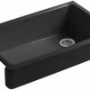 Outlet 🎁 KOHLER Whitehaven® 35-1/2 x 21-9/16 in. Cast Iron Single Bowl Farmhouse Kitchen Sink with Short Apron in Black Black™ 🎁 1 Outlet 🎁 KOHLER Whitehaven® 35-1/2 x 21-9/16 in. Cast Iron Single Bowl Farmhouse Kitchen Sink with Short Apron in Black Black™ 🎁 -Kitchen and bathroom Sale Query 32