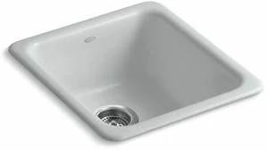Deals 🎁 KOHLER Iron/Tones® 17 x 18-3/4 in. No Hole Cast Iron Single Bowl Dual Mount Kitchen Sink in Ice™ Grey 👍 3 Deals 🎁 KOHLER Iron/Tones® 17 x 18-3/4 in. No Hole Cast Iron Single Bowl Dual Mount Kitchen Sink in Ice™ Grey 👍