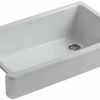 Best deal 👏 KOHLER Whitehaven® 35-1/2 x 21-9/16 in. Cast Iron Single Bowl Farmhouse Kitchen Sink with Short Apron in Ice™ Grey 🌟 2 Best deal 👏 KOHLER Whitehaven® 35-1/2 x 21-9/16 in. Cast Iron Single Bowl Farmhouse Kitchen Sink with Short Apron in Ice™ Grey 🌟 -Kitchen and bathroom Sale Query 33