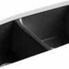 Coupon 👍 KOHLER Brookfield™ 33 x 22 in. 5 Hole Cast Iron Double Bowl Undermount Kitchen Sink in Black Black™ 💯 -Kitchen and bathroom Sale Query 333