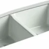 Flash Sale 😉 KOHLER Brookfield™ 33 x 22 in. 5 Hole Cast Iron Double Bowl Undermount Kitchen Sink in Sea Salt™ 👏 1 Flash Sale 😉 KOHLER Brookfield™ 33 x 22 in. 5 Hole Cast Iron Double Bowl Undermount Kitchen Sink in Sea Salt™ 👏 -Kitchen and bathroom Sale Query 336