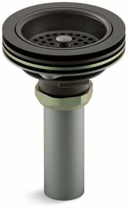 Deals ⌛ KOHLER Duostrainer® Brass Basket Strainer with Tailpiece in Oil Rubbed Bronze 🔔