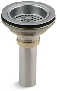 Cheap 🔔 KOHLER Duostrainer® Brass Basket Strainer with Tailpiece in Brushed Chrome ❤️