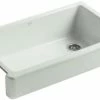 Deals 💯 KOHLER Whitehaven® 35-1/2 x 21-9/16 in. Cast Iron Single Bowl Farmhouse Kitchen Sink with Short Apron in Sea Salt™ 🔥 1 Deals 💯 KOHLER Whitehaven® 35-1/2 x 21-9/16 in. Cast Iron Single Bowl Farmhouse Kitchen Sink with Short Apron in Sea Salt™ 🔥 -Kitchen and bathroom Sale Query 35