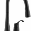 Best Pirce 😉 KOHLER Simplice® Single Handle Pull Down Kitchen Faucet in Matte Black ⭐ 1 Best Pirce 😉 KOHLER Simplice® Single Handle Pull Down Kitchen Faucet in Matte Black ⭐ -Kitchen and bathroom Sale Query 354