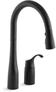 Best Pirce 😉 KOHLER Simplice® Single Handle Pull Down Kitchen Faucet in Matte Black ⭐