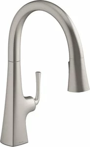 Cheap 💯 KOHLER Graze™ Single Handle Pull Down Kitchen Faucet in Vibrant® Stainless 🎁
