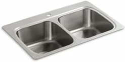 Budget ❤️ KOHLER Verse™ 33 x 22 in. 1-Hole Stainless Steel Double Bowl Drop-in Kitchen Sink 😉