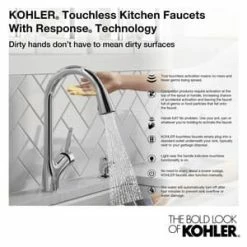 New 🥰 KOHLER Simplice® Single Handle Pull Down Touchless Kitchen Faucet with Magnetic Docking, Sweep Spray and Boost Technology in Vibrant® Stainless 💯 6 New 🥰 KOHLER Simplice® Single Handle Pull Down Touchless Kitchen Faucet with Magnetic Docking, Sweep Spray and Boost Technology in Vibrant® Stainless 💯 -Kitchen and bathroom Sale Query 383