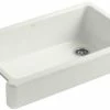 Best reviews of ⌛ KOHLER Whitehaven® 35-1/2 x 21-9/16 in. Cast Iron Single Bowl Farmhouse Kitchen Sink with Short Apron in Dune 🎁 -Kitchen and bathroom Sale Query 39