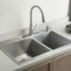 Best deal 🥰 KOHLER Vault™ 33 x 22 in. 3 Hole Stainless Steel Double Bowl Dual Mount Kitchen Sink 🌟 -Kitchen and bathroom Sale Query 391