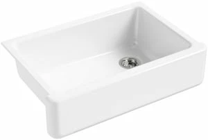 Brand new 💯 KOHLER Whitehaven® 32-11/16 x 21-9/16 in Cast Iron Single Bowl Farmhouse Kitchen Sink for Apron Front or Undermount Installation in White 😉 3 Brand new 💯 KOHLER Whitehaven® 32-11/16 x 21-9/16 in Cast Iron Single Bowl Farmhouse Kitchen Sink for Apron Front or Undermount Installation in White 😉