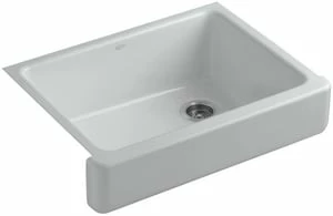 New ✨ KOHLER Whitehaven® 29-1/2 x 21-9/16 in. Cast Iron Single Bowl Farmhouse Kitchen Sink with Short Apron in Ice™ Grey 🎁 3 New ✨ KOHLER Whitehaven® 29-1/2 x 21-9/16 in. Cast Iron Single Bowl Farmhouse Kitchen Sink with Short Apron in Ice™ Grey 🎁