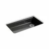 Best Sale 🎉 KOHLER Riverby® 33 x 22 in. 5 Hole Cast Iron Single Bowl Undermount Kitchen Sink in Black Black™ 😀 2 Best Sale 🎉 KOHLER Riverby® 33 x 22 in. 5 Hole Cast Iron Single Bowl Undermount Kitchen Sink in Black Black™ 😀 -Kitchen and bathroom Sale Query 412