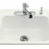 Best Pirce ❤️ KOHLER Mayfield™ 25 x 22 in. 4 Hole Cast Iron Single Bowl Drop-in Kitchen Sink in White 👏 1 Best Pirce ❤️ KOHLER Mayfield™ 25 x 22 in. 4 Hole Cast Iron Single Bowl Drop-in Kitchen Sink in White 👏 -Kitchen and bathroom Sale Query 416