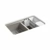 Flash Sale 🛒 KOHLER Riverby® 33 x 22 in. 5-Hole Cast Iron Double Bowl Undermount Kitchen Sink in Cashmere 👏 1 Flash Sale 🛒 KOHLER Riverby® 33 x 22 in. 5-Hole Cast Iron Double Bowl Undermount Kitchen Sink in Cashmere 👏 -Kitchen and bathroom Sale Query 427