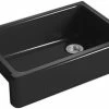 Buy 🔥 KOHLER Whitehaven® 32-11/16 x 21-9/16 in Cast Iron Single Bowl Farmhouse Kitchen Sink for Apron Front or Undermount Installation in Black Black™ 👍 2 Buy 🔥 KOHLER Whitehaven® 32-11/16 x 21-9/16 in Cast Iron Single Bowl Farmhouse Kitchen Sink for Apron Front or Undermount Installation in Black Black™ 👍 -Kitchen and bathroom Sale Query 43