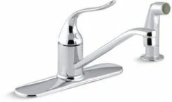 Top 10 ❤️ KOHLER Coralais® Single Handle Kitchen Faucet with Side Spray in Polished Chrome 🤩