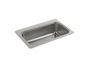 Best Sale ✔️ KOHLER Verse™ 33 x 22 in. 1-Hole Stainless Steel Single Bowl Drop-in Kitchen Sink with SilentShield Sound Dampening 🔥 3 Best Sale ✔️ KOHLER Verse™ 33 x 22 in. 1-Hole Stainless Steel Single Bowl Drop-in Kitchen Sink with SilentShield Sound Dampening 🔥