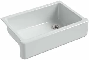 Best Pirce 🥰 KOHLER Whitehaven® 32-11/16 x 21-9/16 in Cast Iron Single Bowl Farmhouse Kitchen Sink for Apron Front or Undermount Installation in Ice™ Grey ⭐ 3 Best Pirce 🥰 KOHLER Whitehaven® 32-11/16 x 21-9/16 in Cast Iron Single Bowl Farmhouse Kitchen Sink for Apron Front or Undermount Installation in Ice™ Grey ⭐