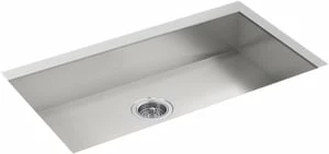 Hot Sale 👍 KOHLER Vault™ 32 x 18-5/16 in. Stainless Steel Single Bowl Stainless Steel Undermount Kitchen Sink 😍 3 Hot Sale 👍 KOHLER Vault™ 32 x 18-5/16 in. Stainless Steel Single Bowl Stainless Steel Undermount Kitchen Sink 😍
