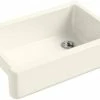 Brand new 😀 KOHLER Whitehaven® 32-11/16 x 21-9/16 in Cast Iron Single Bowl Farmhouse Kitchen Sink for Apron Front or Undermount Installation in Biscuit 👏 -Kitchen and bathroom Sale Query 45