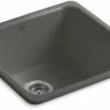 Best Pirce š KOHLER Iron/TonesĀ® 20-7/8 x 20-7/8 in. No Hole Cast Iron Single Bowl Dual Mount Kitchen Sink in Thunder⢠Grey ā¤ļø 2 Best Pirce š KOHLER Iron/TonesĀ® 20-7/8 x 20-7/8 in. No Hole Cast Iron Single Bowl Dual Mount Kitchen Sink in Thunder⢠Grey ā¤ļø -Kitchen and bathroom Sale Query 469