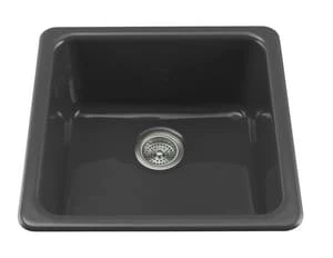 Brand new š KOHLER Iron/TonesĀ® 20-7/8 x 20-7/8 in. No Hole Cast Iron Single Bowl Dual Mount Kitchen Sink in Black Black⢠š 3 Brand new š KOHLER Iron/TonesĀ® 20-7/8 x 20-7/8 in. No Hole Cast Iron Single Bowl Dual Mount Kitchen Sink in Black Black⢠š